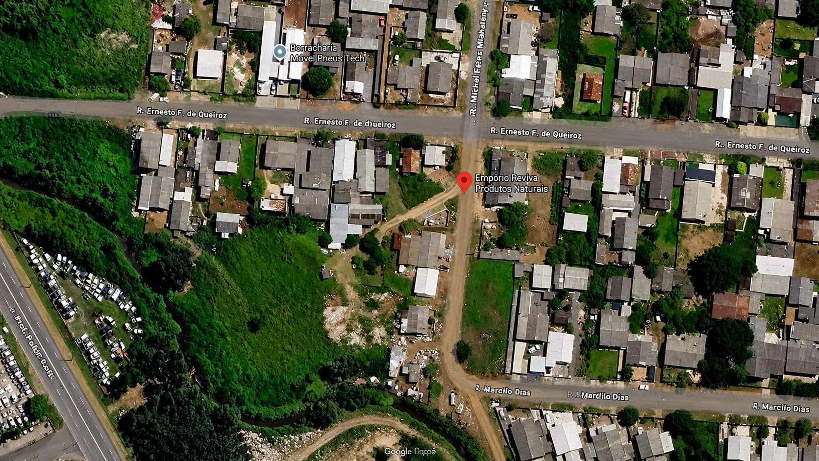 Localização da Empório Reviva em Guarapuava